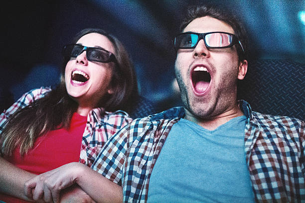 couple watching 3D movie at AMC
